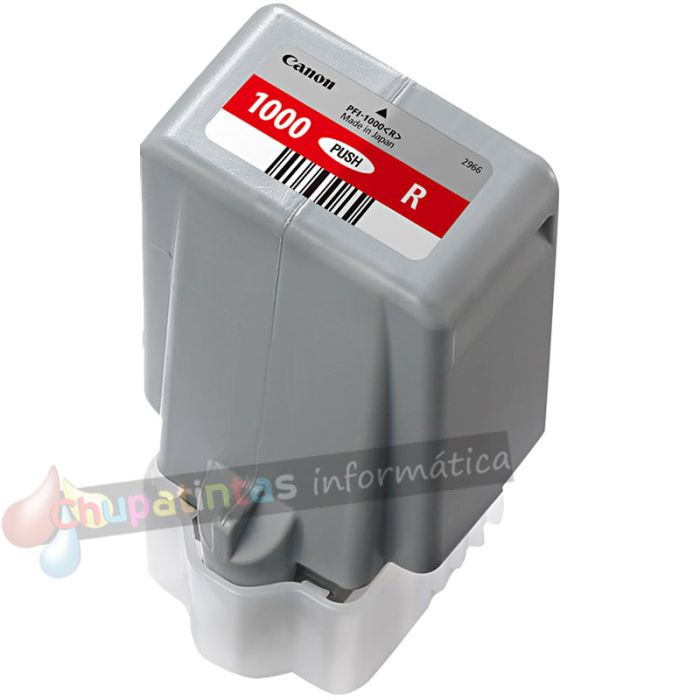 Canon PFI1000 Rojo Cartucho de Tinta Original - PFI1000R/0554C001-2