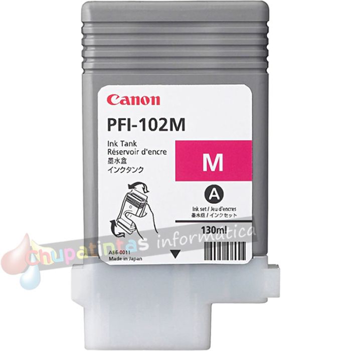 Canon PFI102 Magenta Cartucho de Tinta Original - 0897B001-1