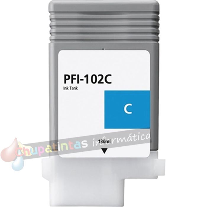 Canon PFI102 Cian Cartucho de Tinta Genérico - Reemplaza 0896B001