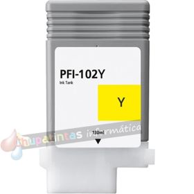 Canon PFI102 Amarillo Cartucho de Tinta Genérico - Reemplaza 0898B001