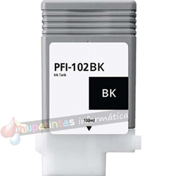 Canon PFI102 Negro Cartucho de Tinta Genérico - Reemplaza 0895B001