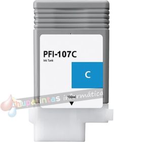 Canon PFI107 Cian Cartucho de Tinta Genérico - Reemplaza PFI107C/6706B001