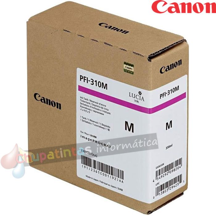 Canon PFI310 Magenta Cartucho de Tinta Original - 2361C001