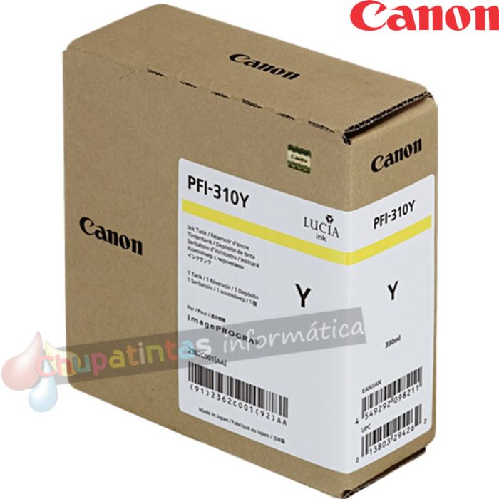 Canon PFI310 Amarillo Cartucho de Tinta Original - 2362C001