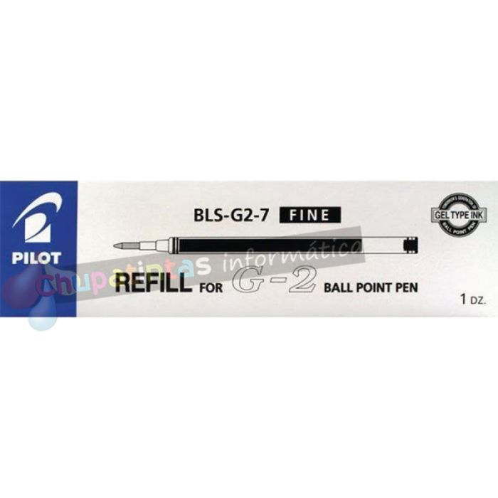 Pilot Recambio para Bolígrafos G2, B2P, G2 Victoria, G-Knock, Serie MR - Color Negro-2