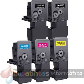 KYOCERA TK5220/TK5230 COMPATIBLE PACK AHORRO 5 CARTUCHOS