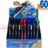Pilot G2 Rollerball Expositor de 60 Bolígrafos de Gel - Punta 0.7mm - Recargable - Grip Ergonómico - Colores Surtidos