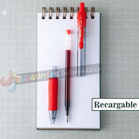 Pilot Bolígrafo de Gel G2 Rollerball Retráctil - Recargable - Punta de Bola Redonda 0.7mm -  Grip Ergonómico - Color Rojo-3