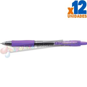 Pilot Bolígrafo de Gel G2 Rollerball Retráctil - Recargable - Punta de Bola Redonda 0.7mm -  Grip Ergonómico - Color Violeta-1