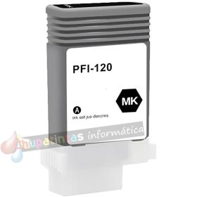 Canon PFI120 Negro Mate Cartucho de Tinta Pigmentada Genérico - Reemplaza 2884C001