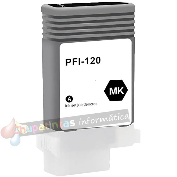 Canon PFI120 Negro Mate Cartucho de Tinta Pigmentada Genérico - Reemplaza 2884C001