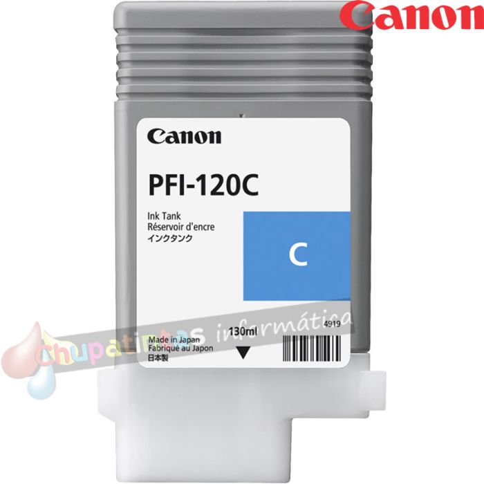 Canon PFI120 Cian Cartucho de Tinta Original - 2886C001-2