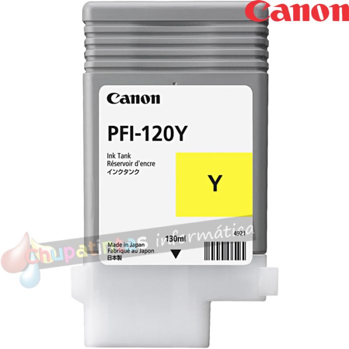 Canon PFI120 Amarillo Cartucho de Tinta Original - 2888C001-2