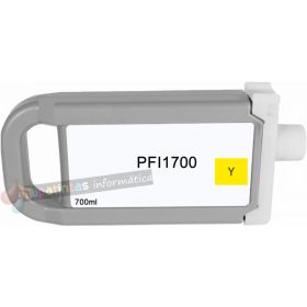 Canon PFI1700/PFI1300/PFI1100 Amarillo Cartucho de Tinta Pigmentada Generico - Reemplaza 0778C001/0814C001/0853C001