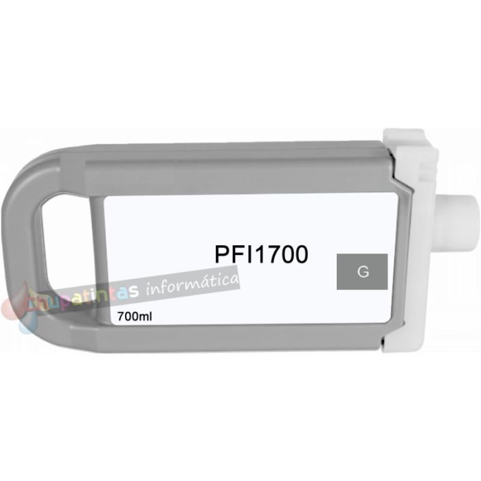 Canon PFI1700/PFI1300/PFI1100 Gris Cartucho de Tinta Pigmentada Genérico