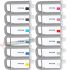 Canon PFI1700/PFI1300/PFI1100 Pack de 12 Cartuchos de Tinta Genéricos
