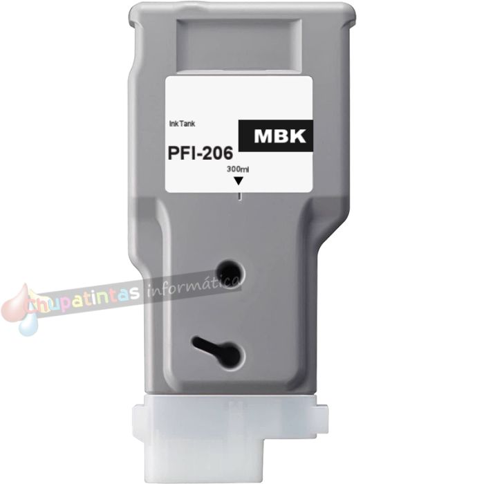 Canon PFI206 Negro Mate Cartucho de Tinta Pigmentada Genérico - PFI206MBK/5302B001