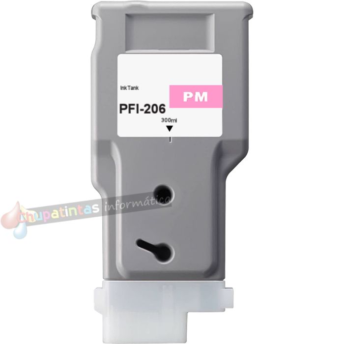 Canon PFI206 Magenta Foto Cartucho de Tinta Pigmentada Genérico - Reemplaza PFI206PM/5308B001