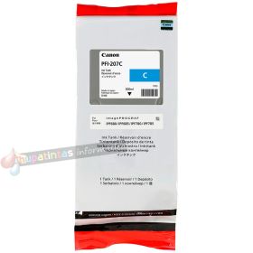 Canon PFI207 Cian Cartucho de Tinta Original - PFI207C/8790B001-1