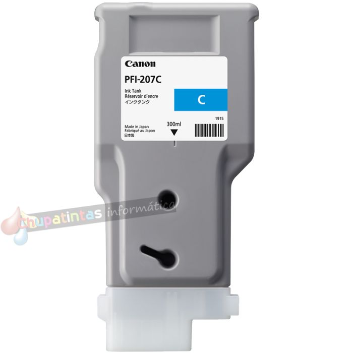 Canon PFI207 Cian Cartucho de Tinta Original - PFI207C/8790B001-2