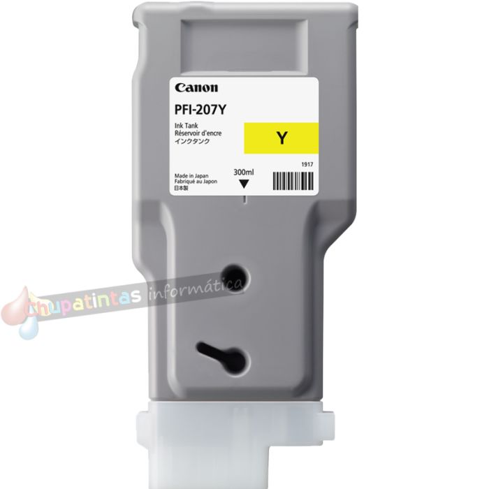 Canon PFI207 Amarillo Cartucho de Tinta Original - PFI207Y/8792B001-2