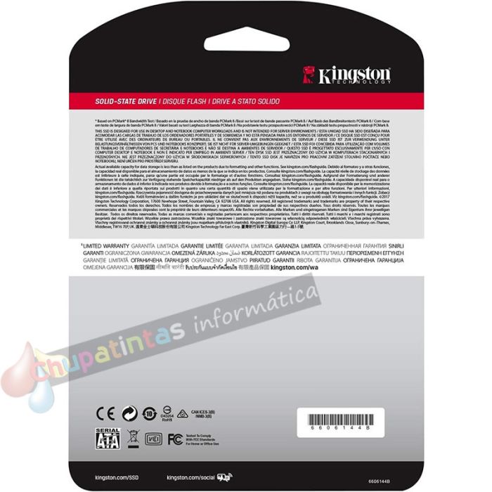 Kingston A400 Disco Duro Sólido SSD 480GB 2.5" SATA3-5