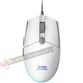 Mars Gaming MMG Ratón Gaming USB 3200dpi - Iluminación RGB Flow - 5 Botones - Uso Diestro - Cable de 1.60m-1