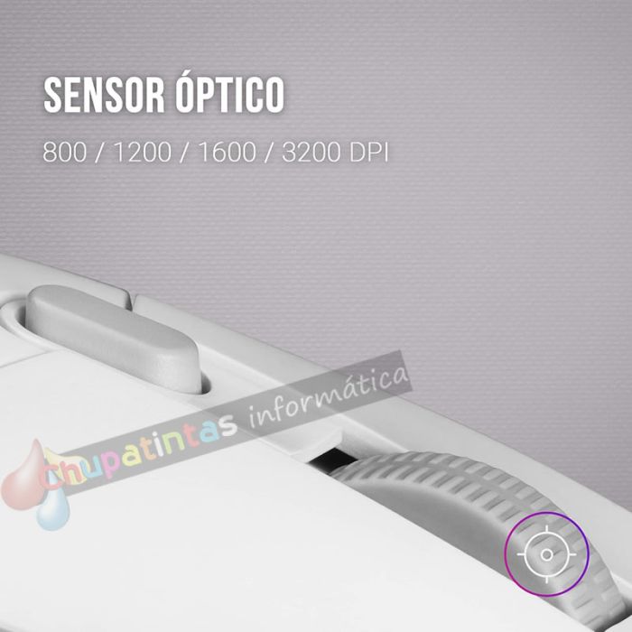 Mars Gaming MMG Ratón Gaming USB 3200dpi - Iluminación RGB Flow - 5 Botones - Uso Diestro - Cable de 1.60m-3