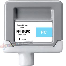 Canon PFI306 Cian Foto Cartucho de Tinta Pigmentada Genérico - Reemplaza PFI306PC/6661B001
