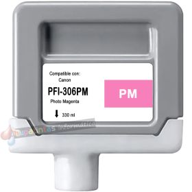 Canon PFI306 Magenta Foto Cartucho de Tinta Pigmentada Genérico - Reemplaza PFI306PM/6662B001