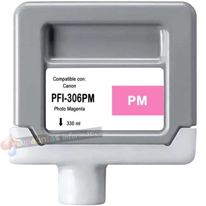 Canon PFI306 Magenta Foto Cartucho de Tinta Pigmentada Genérico - Reemplaza PFI306PM/6662B001