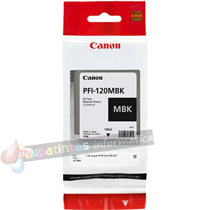 Canon PFI120 Negro Mate Cartucho de Tinta Original - 2884C001-1