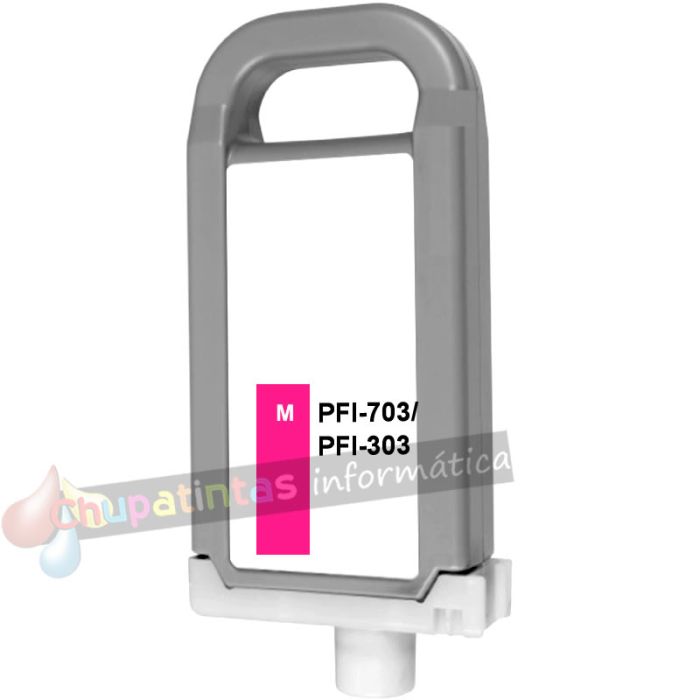 Canon PFI703/PFI303 Magenta Cartucho de Tinta Pigmentada Genérico - Reemplaza 2965B001/2960B001