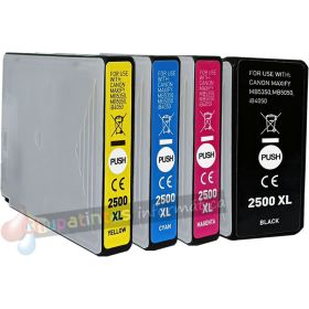 Canon PGI2500XL Pack de 4 Cartuchos de Tinta Genéricos