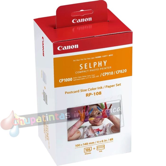 Canon RP-108 Value Pack Original - 2x Kits de Tinta de 54 Impresiones - 108 Hojas de Papel Foto 100x148 mm (4x6”)-2