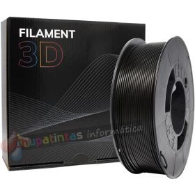 Filamento 3D PETG - Diámetro 1.75mm - Bobina 1kg - Color Negro