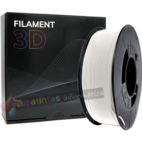 Filamento 3D PETG - Diámetro 1.75mm - Bobina 1kg - Color Blanco