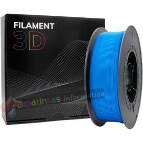 Filamento 3D PLA - Diámetro 1.75mm - Bobina 1kg - Color Azul Claro