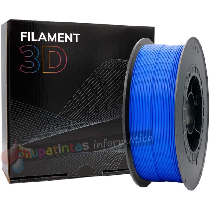 Filamento 3D PLA - Diámetro 1.75mm - Bobina 1kg - Color Azul Oscuro