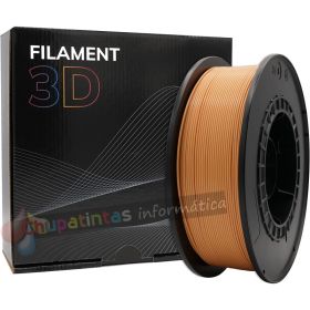Filamento 3D PLA - Diámetro 1.75mm - Bobina 1kg - Color Cuero