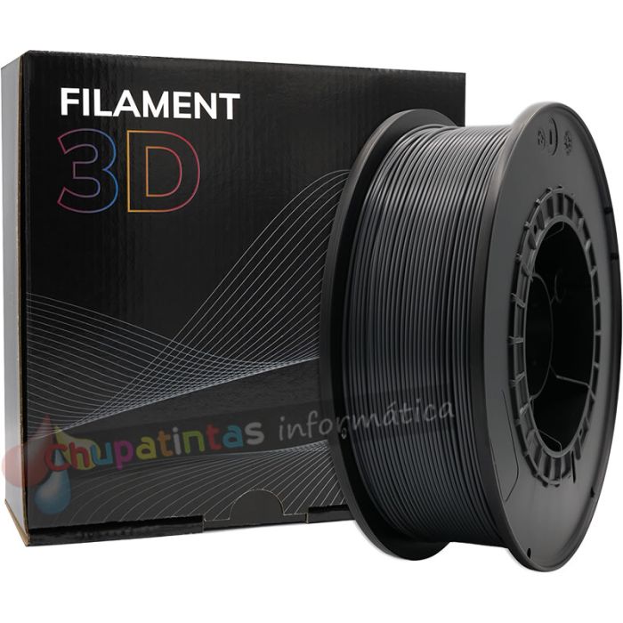 Filamento 3D PLA - Diámetro 1.75mm - Bobina 1kg - Color Grafito