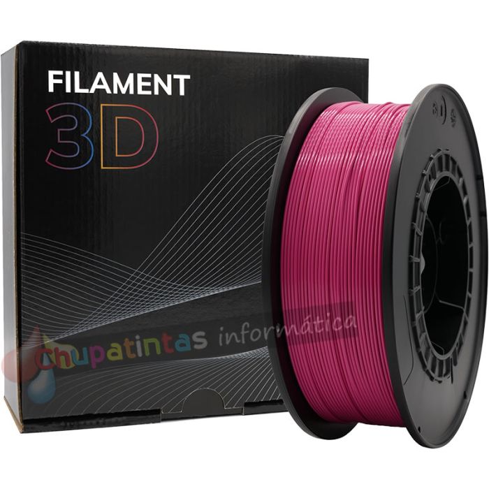 Filamento 3D PLA - Diámetro 1.75mm - Bobina 1kg - Color Magenta
