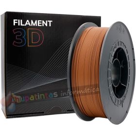 Filamento 3D PLA - Diámetro 1.75mm - Bobina 1kg - Color Marrón