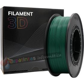 Filamento 3D PLA - Diámetro 1.75mm - Bobina 1kg - Color Verde Oscuro