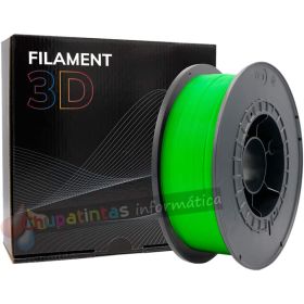 Filamento 3D PLA - Diámetro 1.75mm - Bobina 1kg - Color Verde Fluorescente