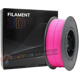 Filamento 3D PLA - Diámetro 1.75mm - Bobina 1kg - Color Rosa Fluorescente