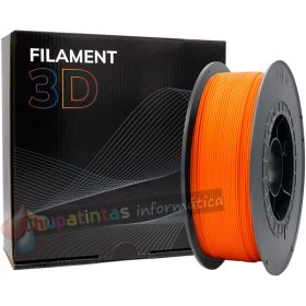 Filamento 3D PLA - Diámetro 1.75mm - Bobina 1kg - Color Naranja