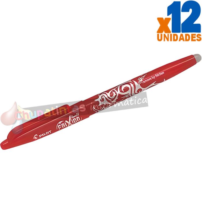 Pilot Bolígrafo gel borrable Frixion Ball - 0.7mm - ergonómico - Color Rojo-1