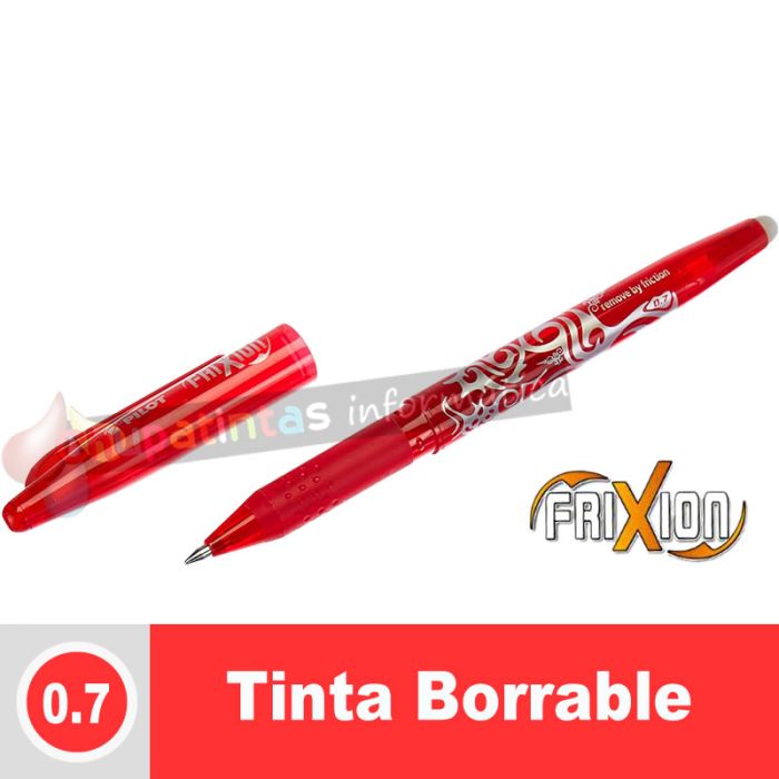 Pilot Bolígrafo gel borrable Frixion Ball - 0.7mm - ergonómico - Color Rojo-2