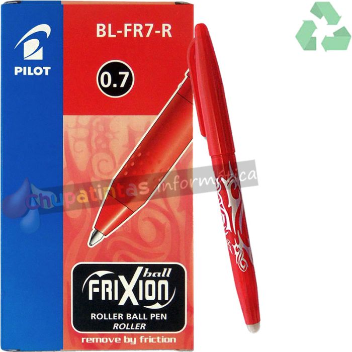 Pilot Bolígrafo gel borrable Frixion Ball - 0.7mm - ergonómico - Color Rojo-3